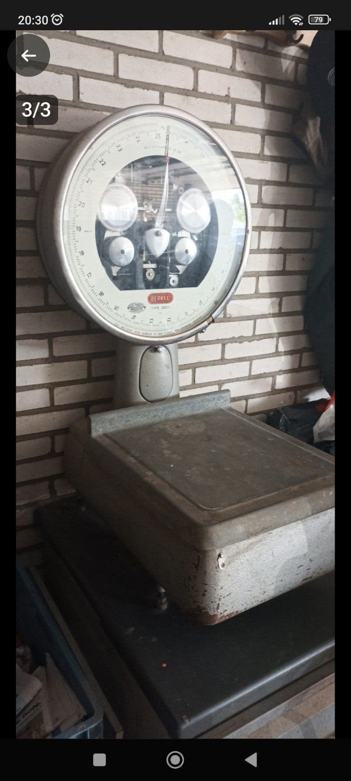 Professionele en nauwkeurige Berkel weegschaal, Ophalen, Gebruikt, Overige typen, Minder dan 50 kg