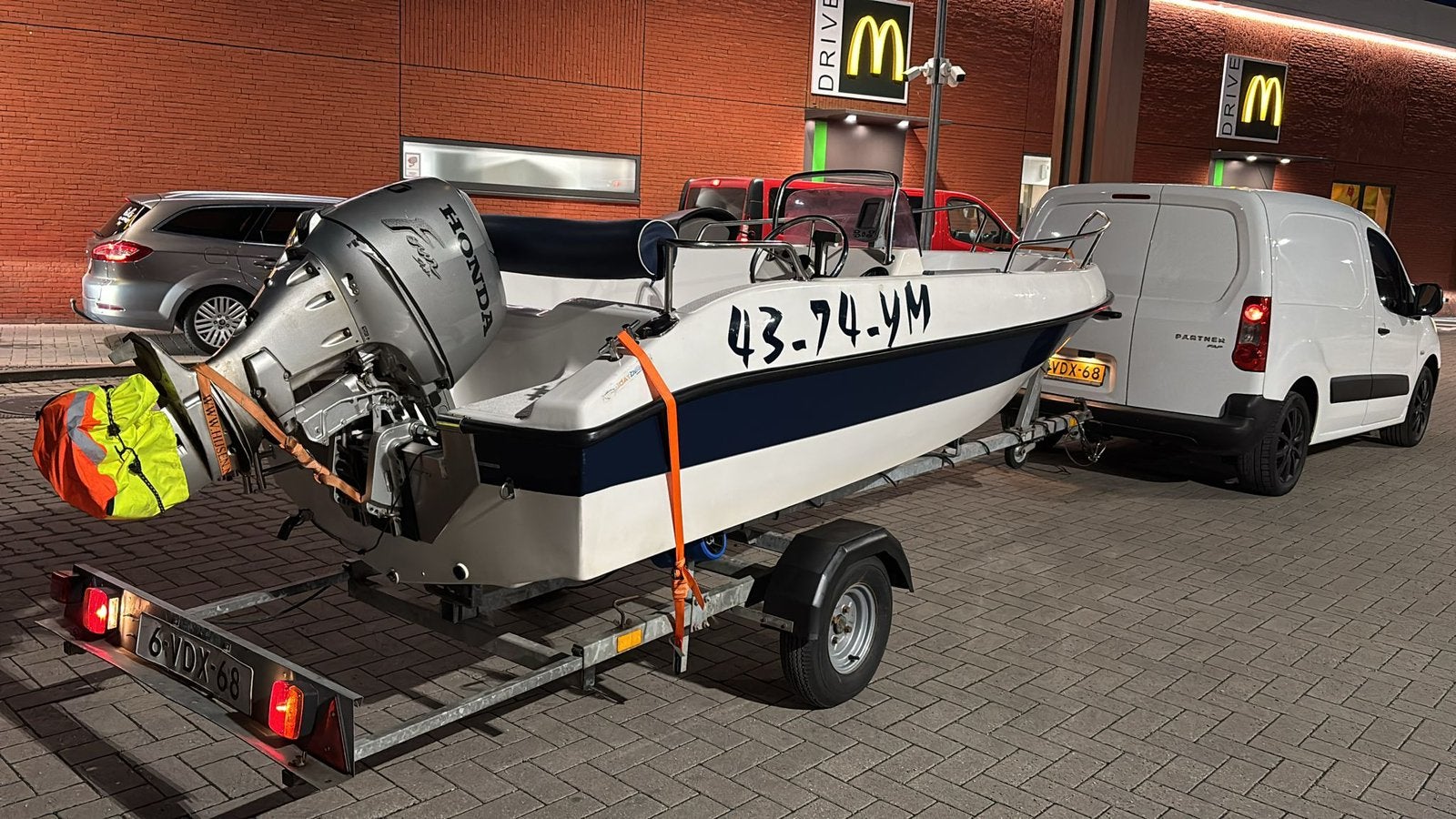 Console boot 30 pk honda 4 takt, Watersport en Boten, Ophalen, Gebruikt, Minder dan 6 meter, Overige typen