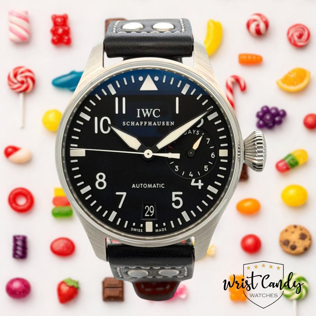 IWC Big Pilot 7 Days • 2008 • IWC service 2022 • topstaat, Ophalen of Verzenden, Prins Bernhardlaan 64 Bergen op Zoom, Wrist Candy