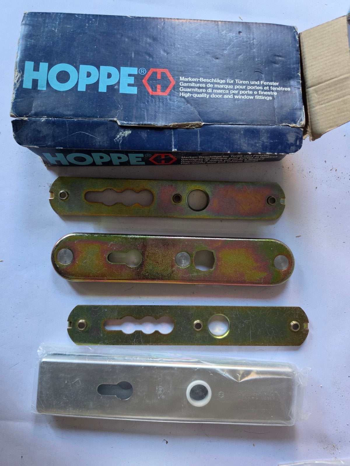 Hoppe Deurbeslag - Aluminium Afdekschilden, Ophalen of Verzenden, Nieuw, Overige materialen, Overige typen