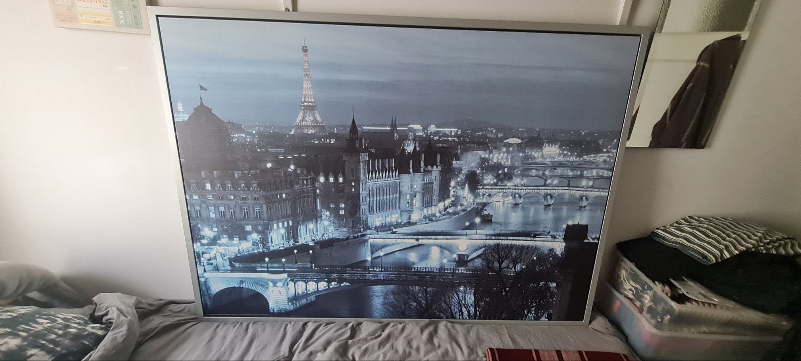 Ikea Parijs poster 100 x 140 cm, Huis en Inrichting, Ophalen, Gebruikt, 125 cm of meer, Foto of Poster