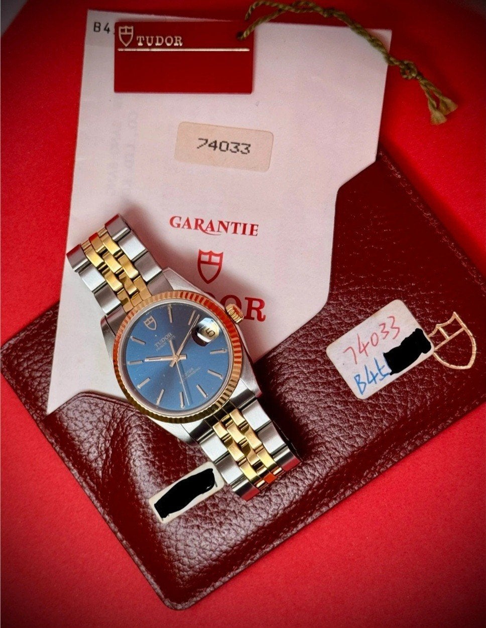 Tudor Prince Date 74033 - Staal en Goud - Blauwe Wijzerplaat, Sieraden, Tassen en Uiterlijk, Horloges | Heren, Staal, Rolex, Polshorloge