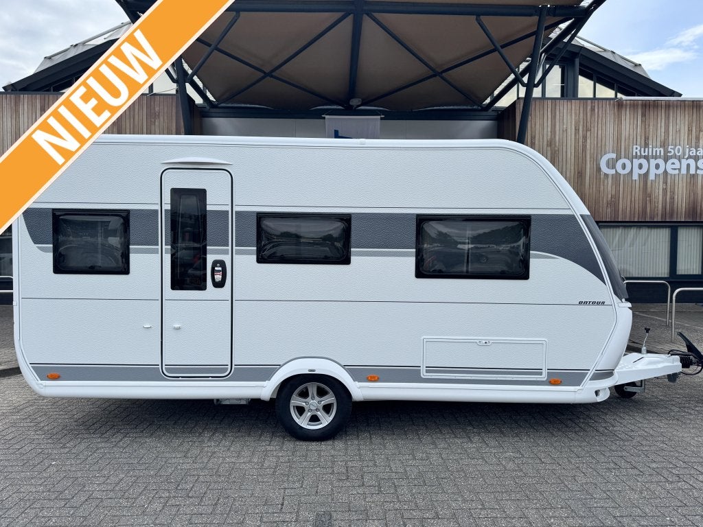 Hobby On Tour 460 DL 2026 GRATIS EXTRA'S t.w.v. E2350,-!!!!, Caravans en Kamperen, Hobby, Bedrijf, Treinzit, 4 tot 5 meter
