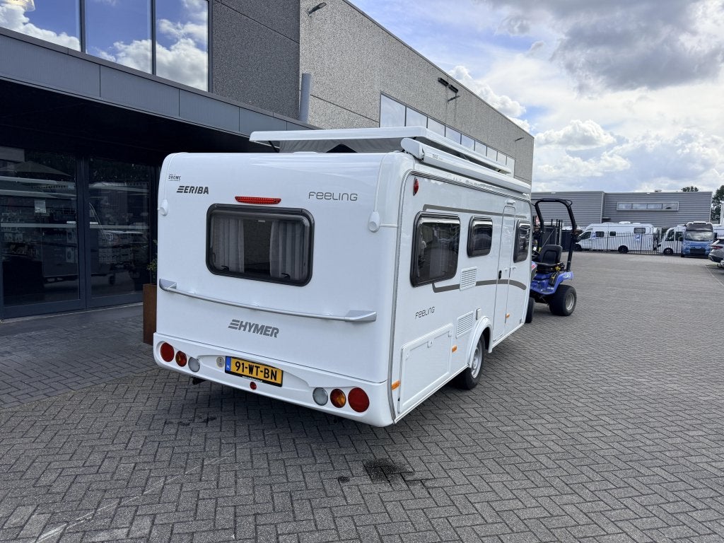 Eriba Feeling 425 Elektr. Luifel + Mover, Caravans en Kamperen, Bedrijf, Schokbreker, 4 tot 5 meter, Eriba