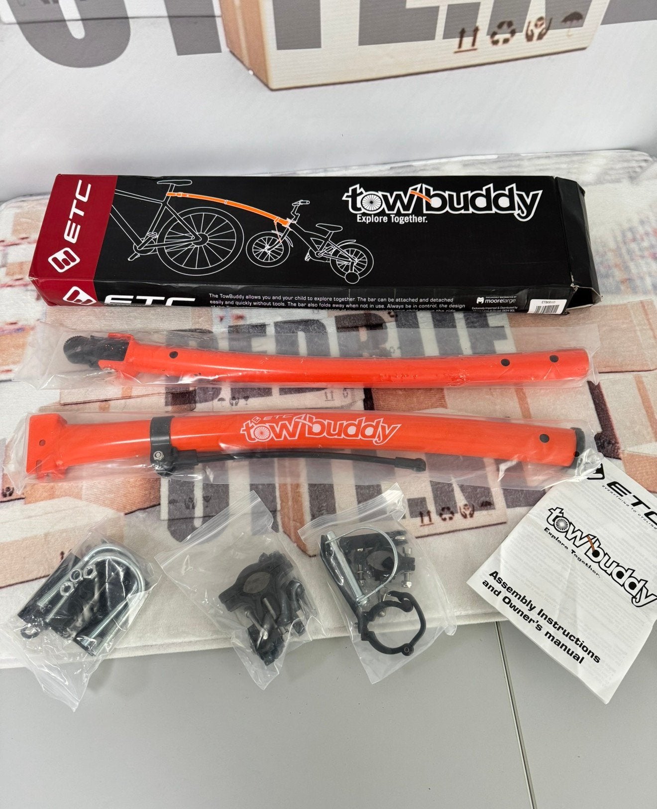 ETC TowBuddy Kinderfiets Trekstang Nieuw tandem sleep-stang, Nieuw, Ophalen of Verzenden, H, Aanhangfiets