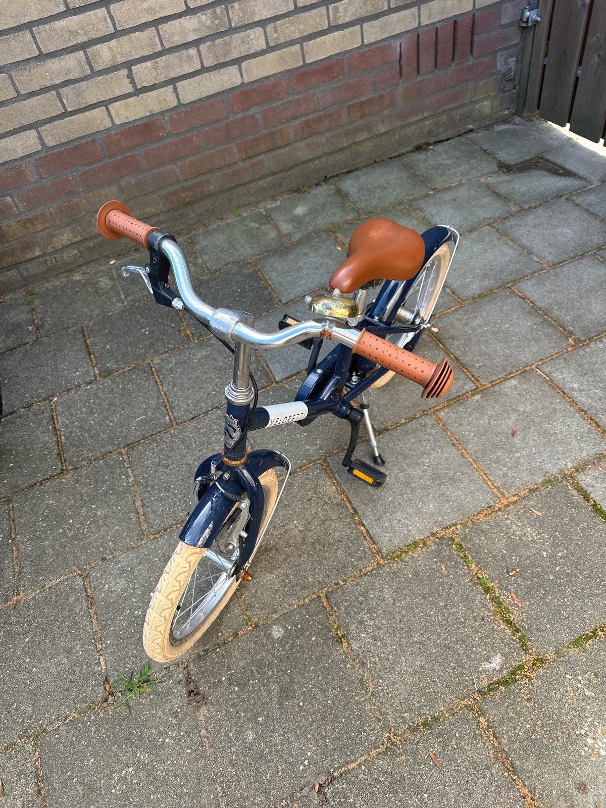 Veloretti kinderfiets blauw, Ophalen of Verzenden, Gebruikt, Terugtraprem, 16 tot 20 inch