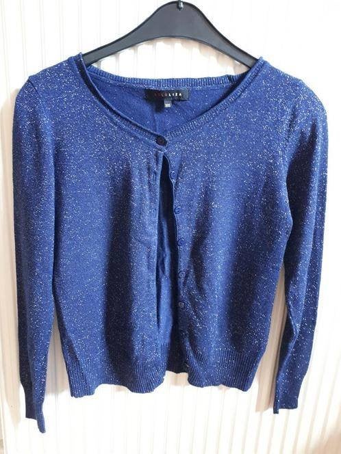 Lola Liza donkerblauw, glitter Vest, maat XXS, Kleding | Dames, Blauw, Ophalen of Verzenden, Maat 34 (XS) of kleiner, Gedragen