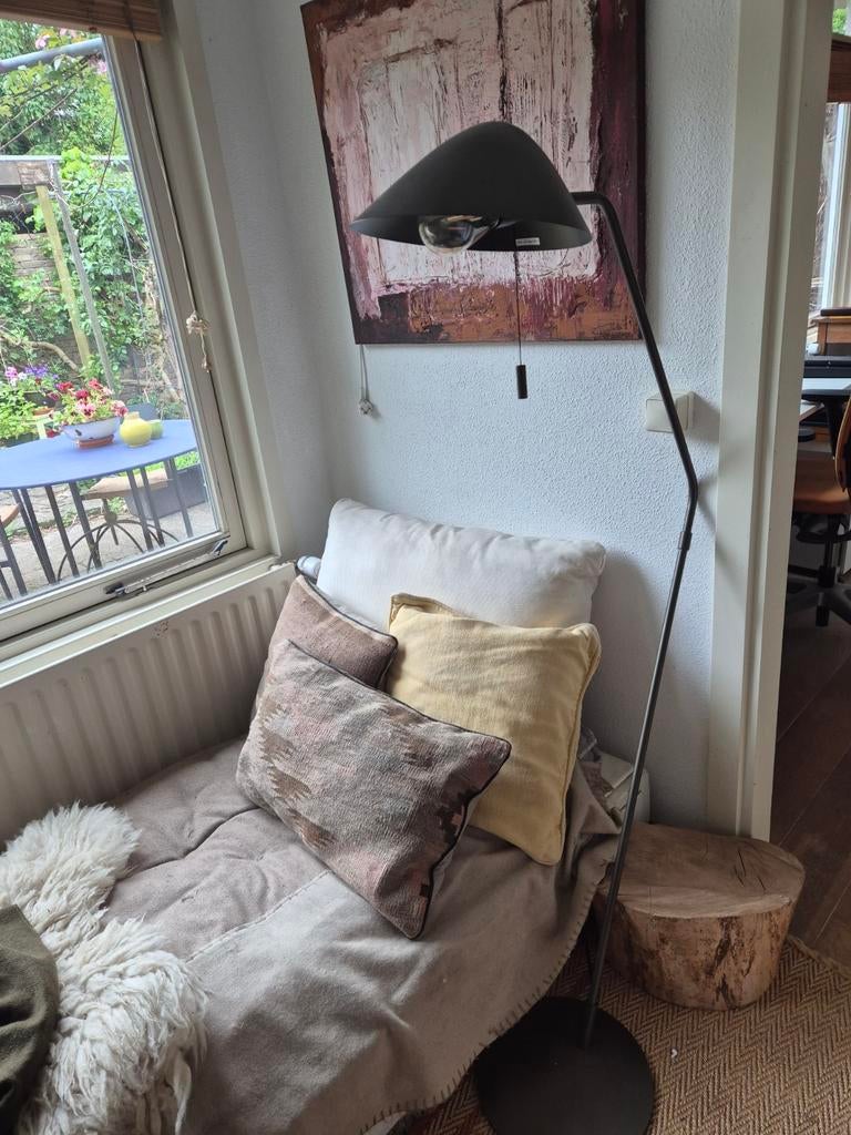 Design bronzen vloerlamp, Ophalen, Zo goed als nieuw, 150 tot 200 cm