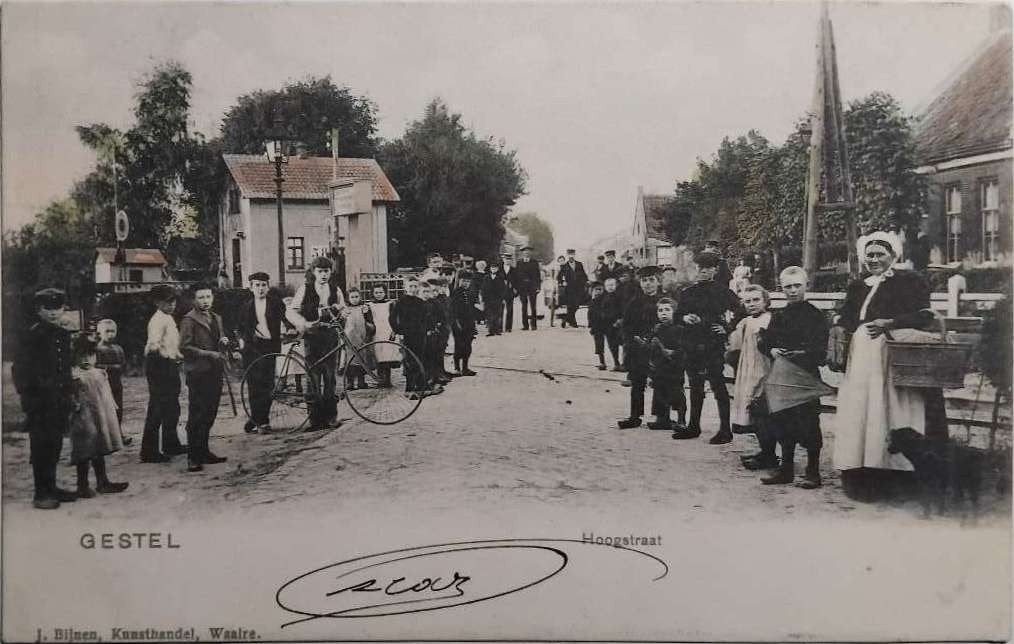 Gestel Hoogstraat (Eindhoven) – Uitg. J. Bijnen (1904), Ophalen of Verzenden, Voor 1920, Gelopen, Noord-Brabant