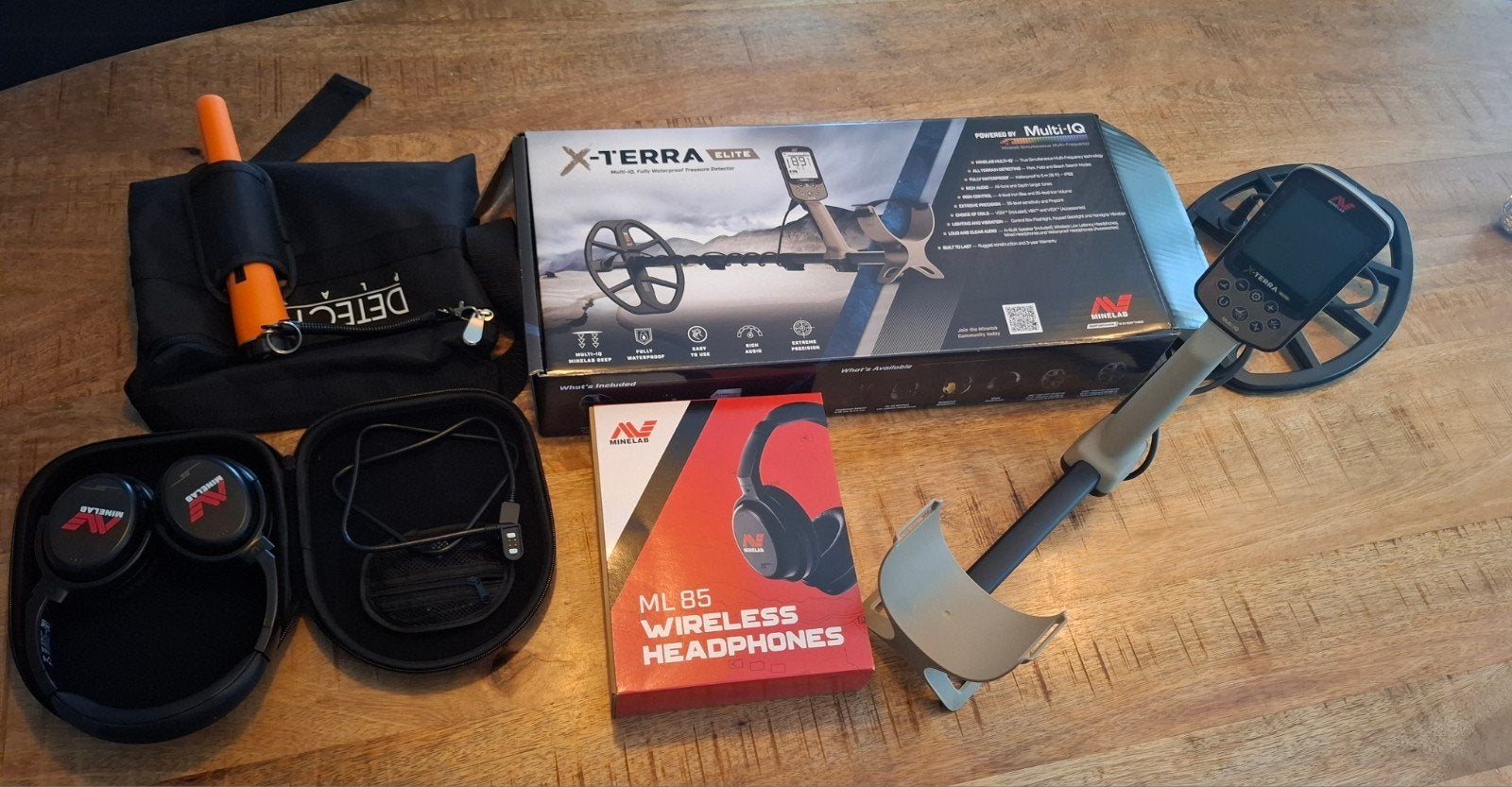 Minelab X-Terra Elite. Compleet met Accessoire, Hobby en Vrije tijd, Ophalen of Verzenden, Zo goed als nieuw, Minelab