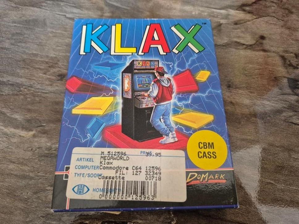 Klax Commodore 64 C64 Cassette Game - Retro Puzzelplezier, Puzzel en Educatief, Gebruikt, 1 speler, Ophalen of Verzenden