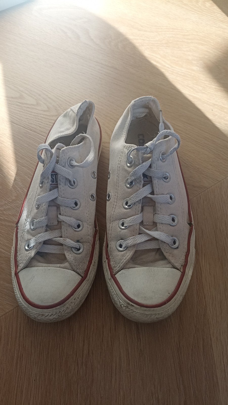 Converse All Star sneakers maat 36 - Gedragen, Wit, Converse, Ophalen of Verzenden, Sneakers of Gympen