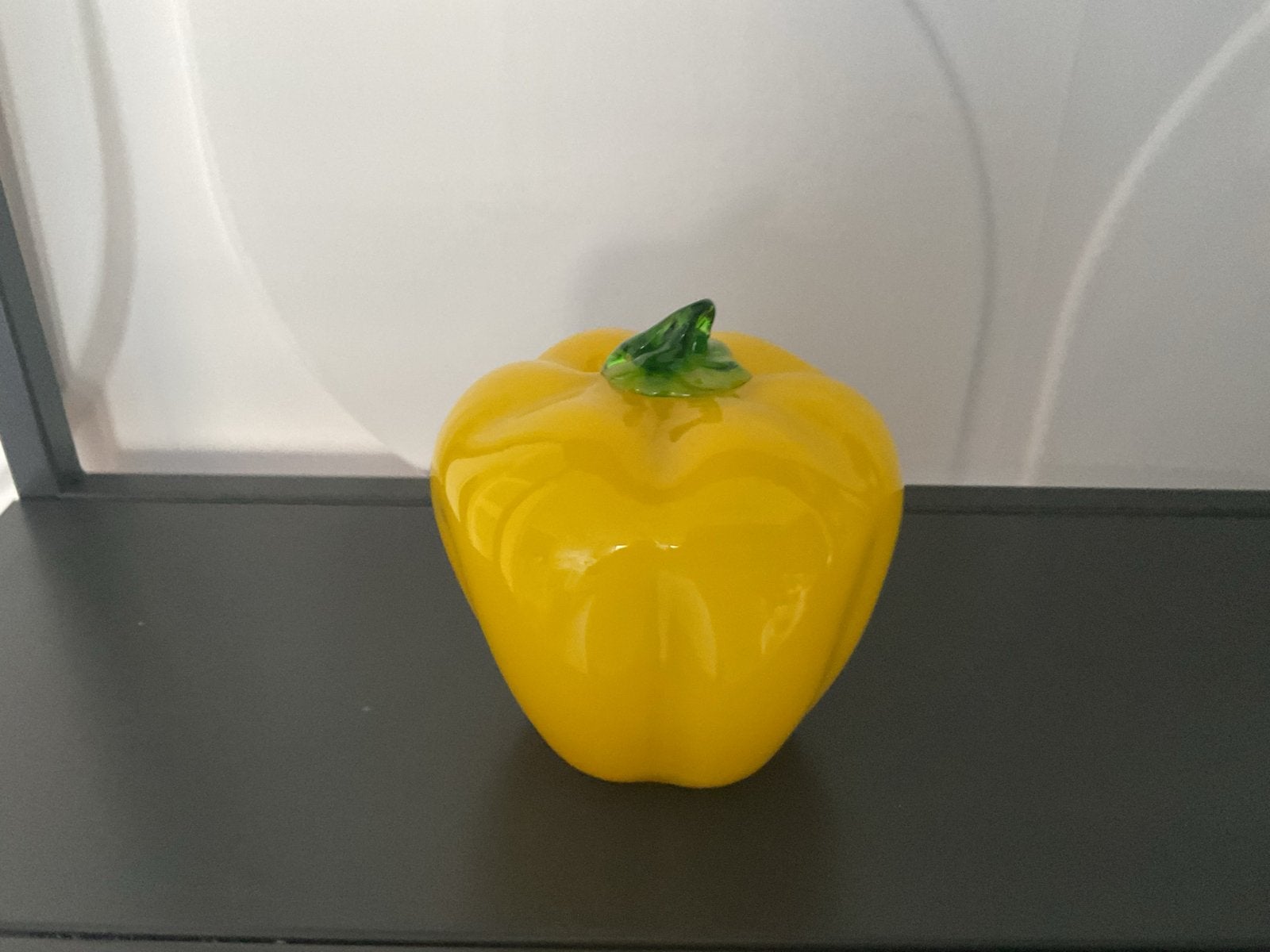 Murano paprika - Geel, Antiek en Kunst, Ophalen of Verzenden