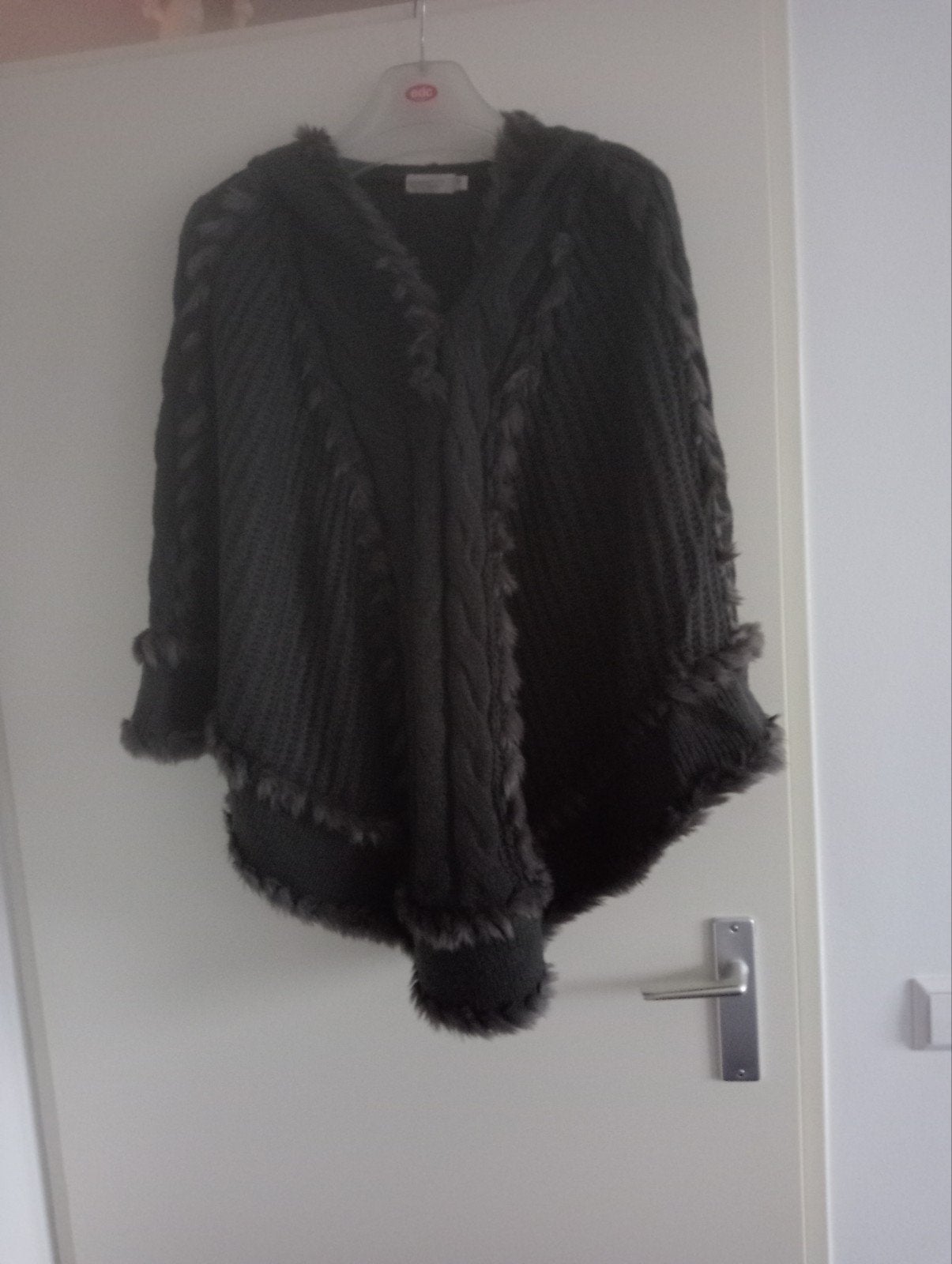 Bonaparte Poncho Nieuwstaat Maat L/XL Donkergrijs Wol, Kleding | Dames, Maat 46/48 (XL) of groter, Ophalen of Verzenden, Zo goed als nieuw
