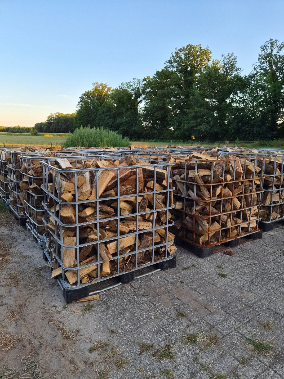 Gekloofd brandhout - Eik/Beuk/Es (1.2m3), Tuin en Terras, Haardhout, 6 m³ of meer, Ophalen of Verzenden, Overige houtsoorten, Blokken