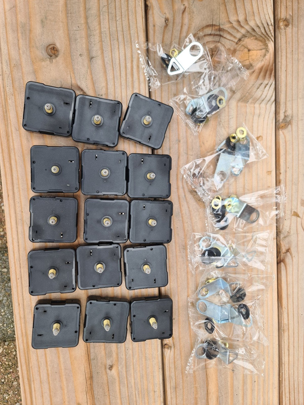Nieuwe uurwerken, wijzersetjes en cijfers voor klokken, Meerkleurig, Verzenden, Werkt op batterijen, Nieuw