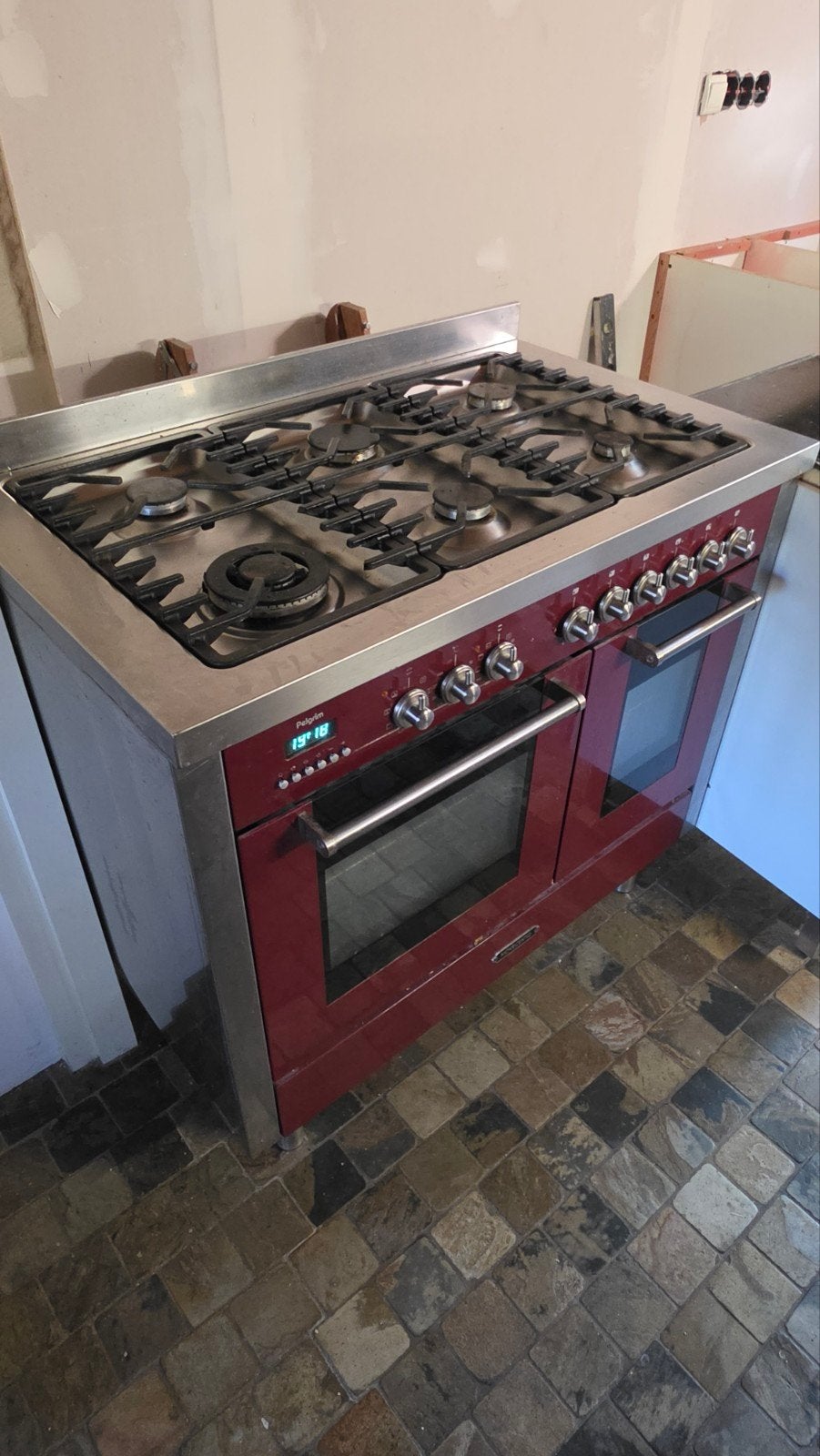 Pelgrim Fornuis met Dubbele Oven en 6 Gasbranders, Witgoed en Apparatuur, Fornuizen, Ophalen, Gebruikt, 60 cm of meer, Gas