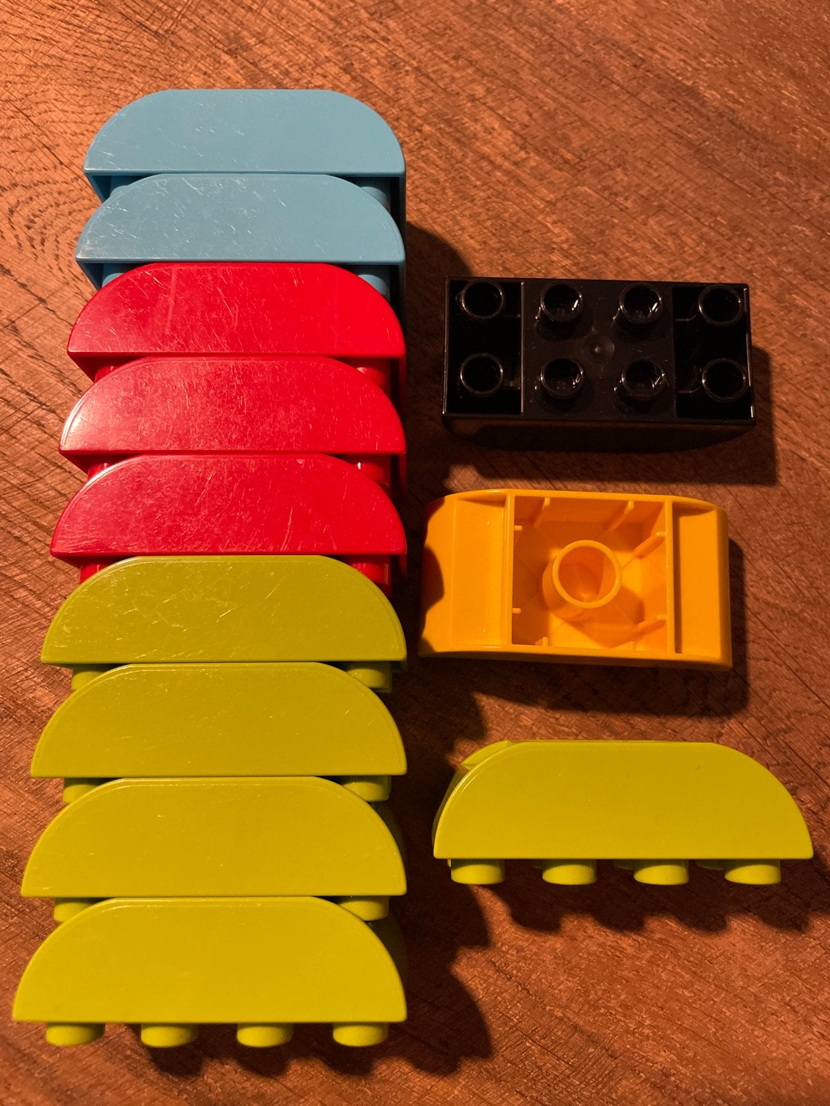Lego Duplo halve ronde blokken - per stuk, Gebruikt, Overige thema's, Ophalen of Verzenden, Duplo