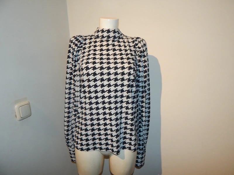 Studio Anneloes zwart wit stretch travel truitje ruiten, Maat 38/40 (M), Verzenden, Lange mouw, Gedragen