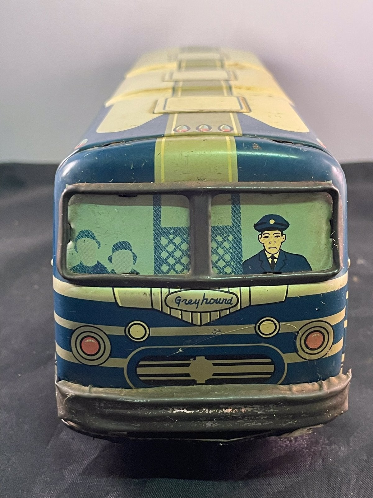 Blikken bus uit 1960, Antiek en Kunst, Antiek | Speelgoed, Ophalen of Verzenden