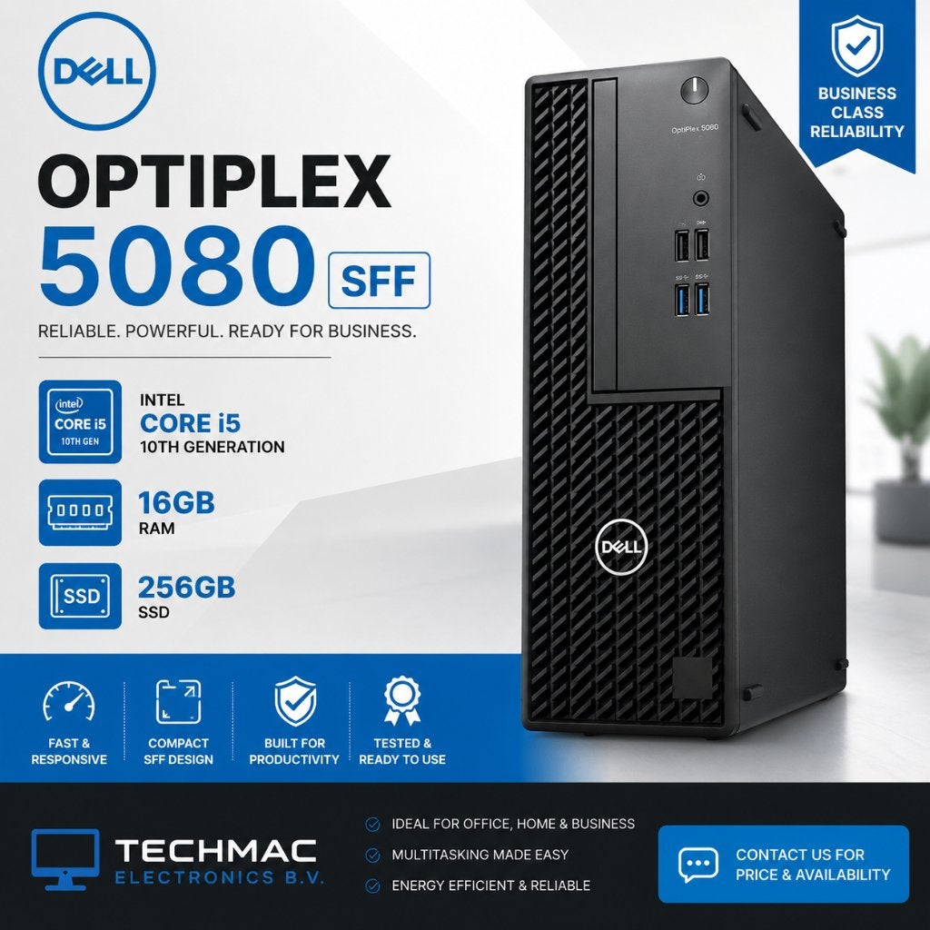 Dell OptiPlex 5080 SFF-I5-10 GEN-16GB|256GB, 256 GB, Ophalen of Verzenden, Zo goed als nieuw, Dell