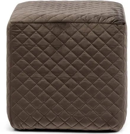 Riviera  Maison stoof poef velvet beige als nieuw, Ophalen of Verzenden, Zo goed als nieuw, Rond, Minder dan 50 cm
