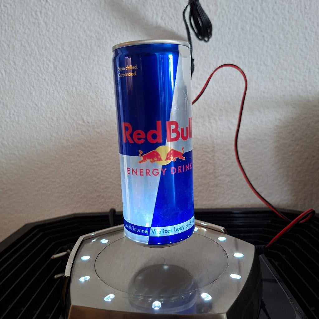 Lichtreclame zwevende Red Bull licht display, Ophalen, Zo goed als nieuw, Lichtbak of (neon) lamp