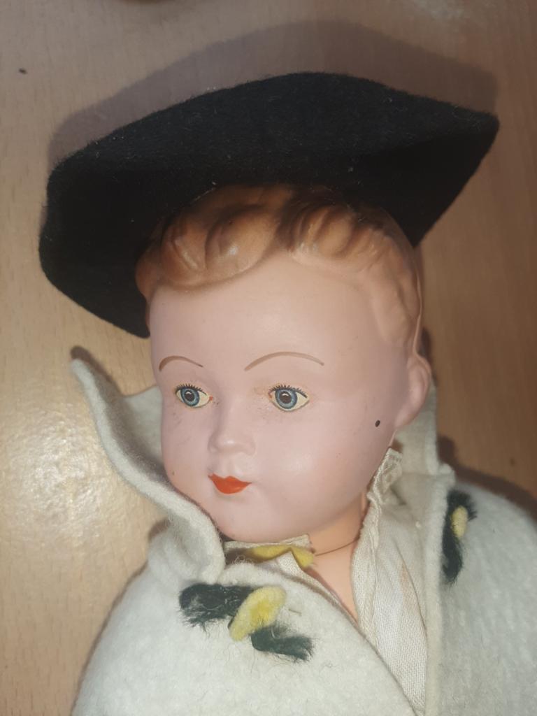 Antieke oude pop ., Ophalen of Verzenden, Gebruikt, Pop