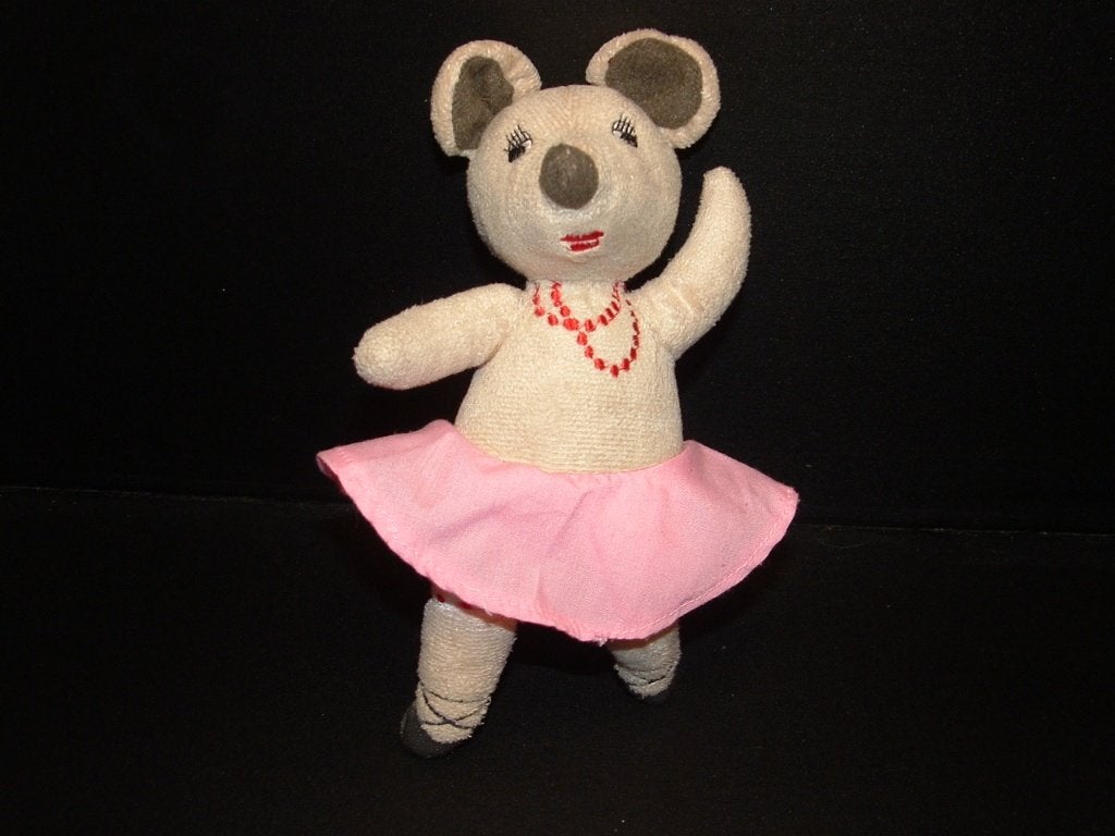 IKEA MUIS BALLERINA VELOURS BEIGE MET DONKERBRUINE, Ophalen of Verzenden, Nieuw, Overige typen