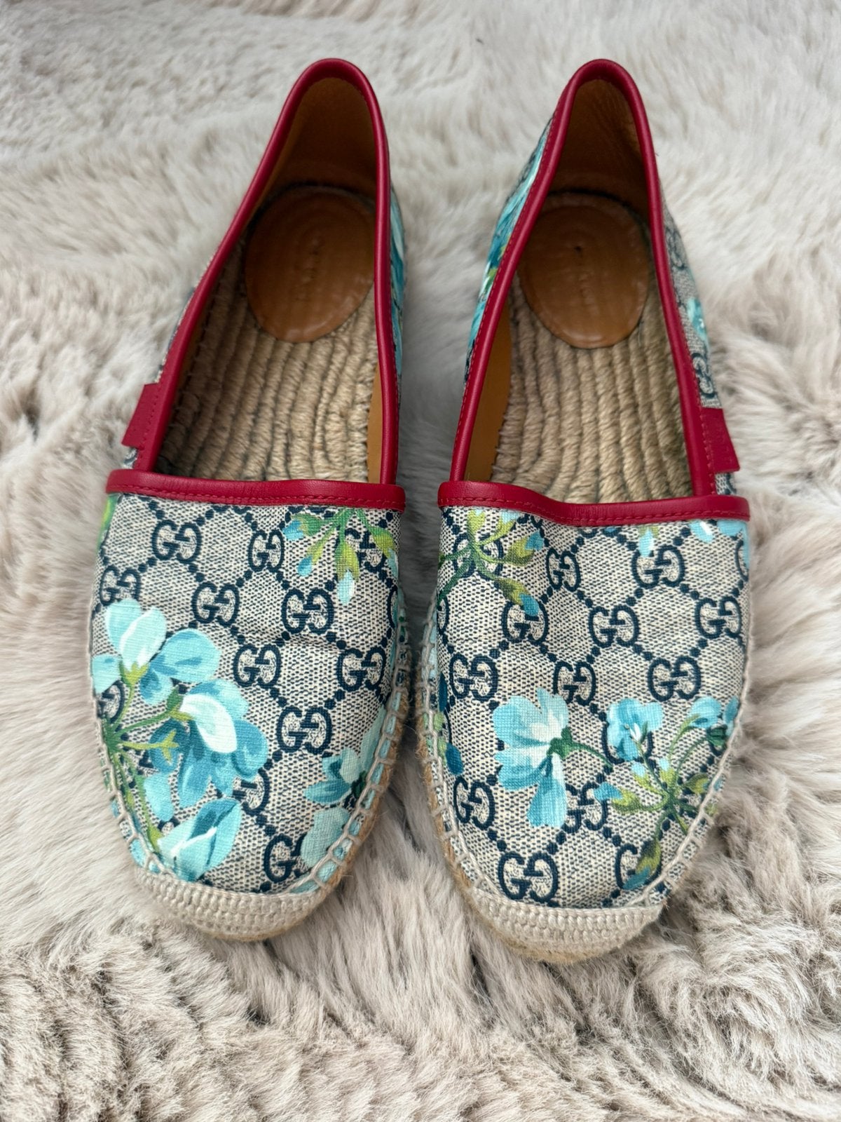 Gucci bloom espradrilles, Kleding | Dames, Schoenen, Ophalen, Zo goed als nieuw, Blauw, Espadrilles of Moccasins