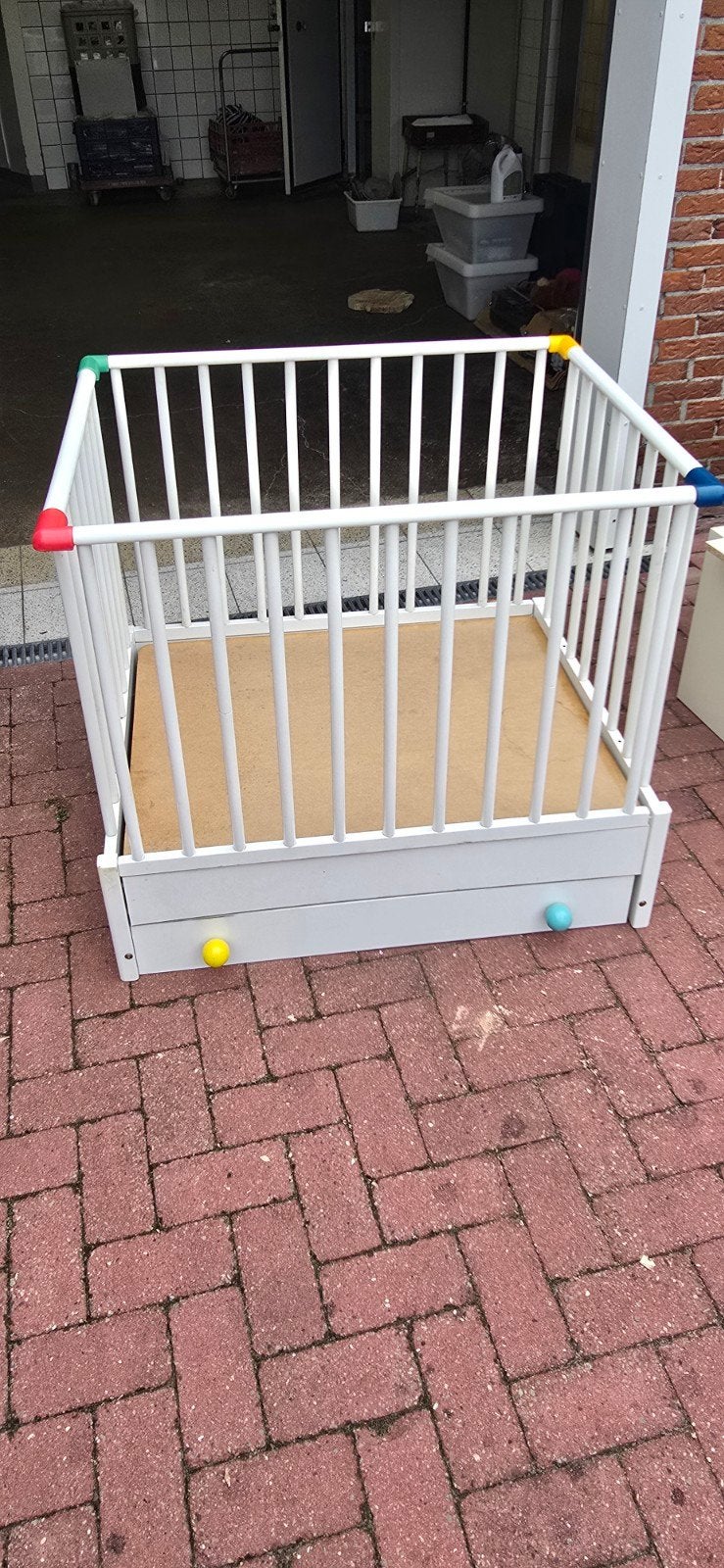 Baby box met lade - Zo goed als nieuw, Kinderen en Baby's, Boxen, Ophalen of Verzenden