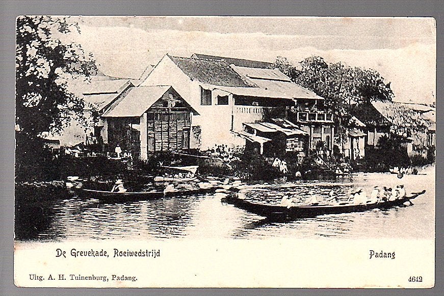 Ned Indië  Roeiwedstrijd Malang POSTAGENT ROTTERDAM-BATAVIA, Ophalen of Verzenden, Voor 1920, Frankrijk