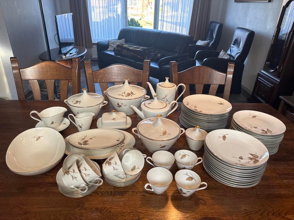 Alka Kunst Bavaria Haselnuss Lijn Servies - 60-delig, Antiek en Kunst, Ophalen