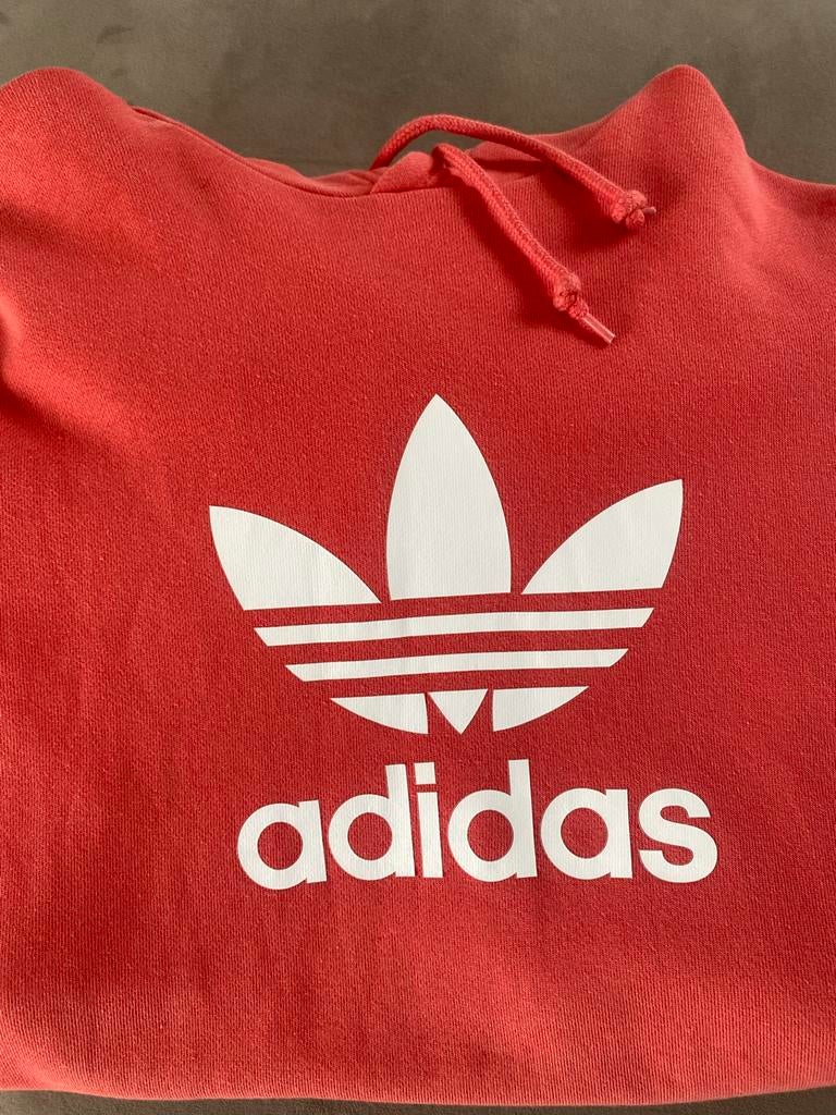 Adidas hoodie koraalrood/oranje, Ophalen of Verzenden, Zo goed als nieuw, Maat 36 (S), Overige kleuren
