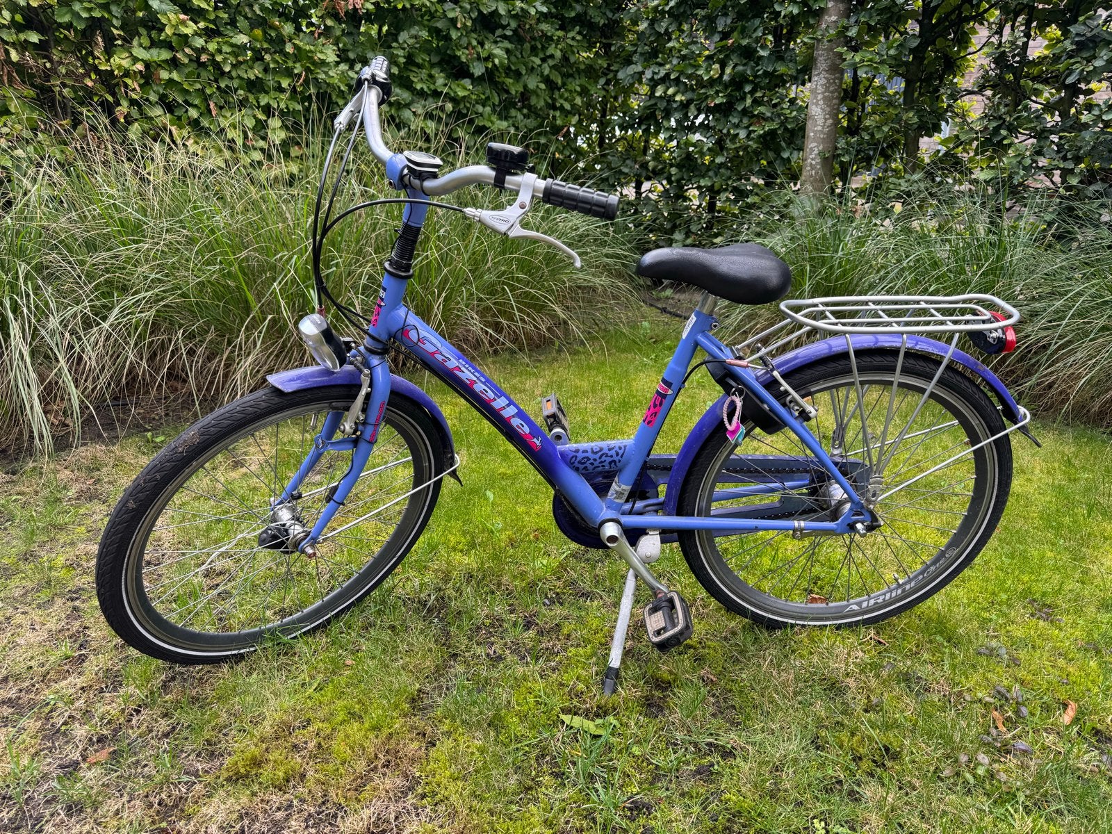 Gazelle Cheetah meisjes fiets - paars 24 inch, Ophalen, Terugtraprem, Handrem, Gebruikt