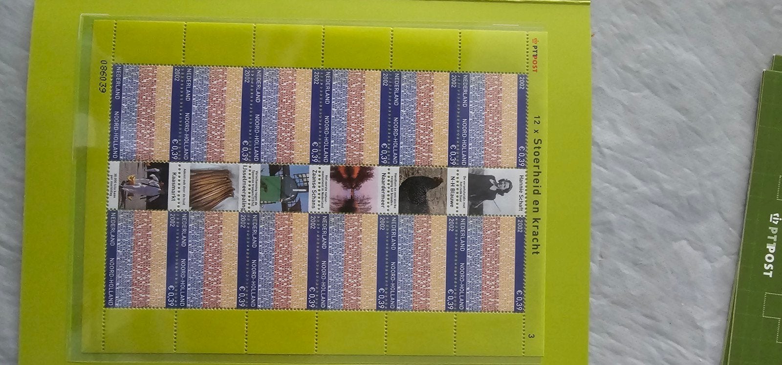 Provincie Noord-Holland: 12 postfrisse zegels van € 0,39, Postzegels en Munten, Verzenden