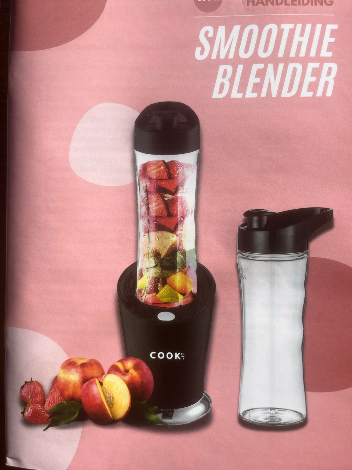 Smoothie Blender + 2 to-go bekers - NIEUW, Ophalen of Verzenden, Nieuw