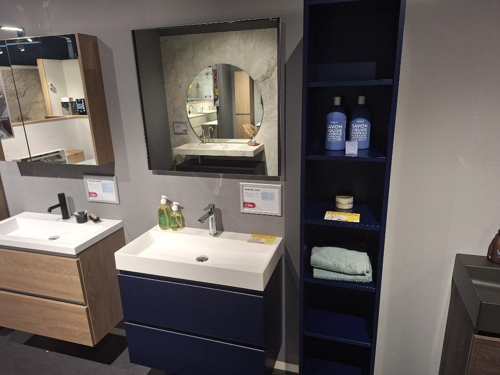 Trendy slimline badkamermeubel, Huis en Inrichting, Badkamer | Badkamermeubels, Ophalen, 50 tot 100 cm, Zo goed als nieuw, Minder dan 100 cm