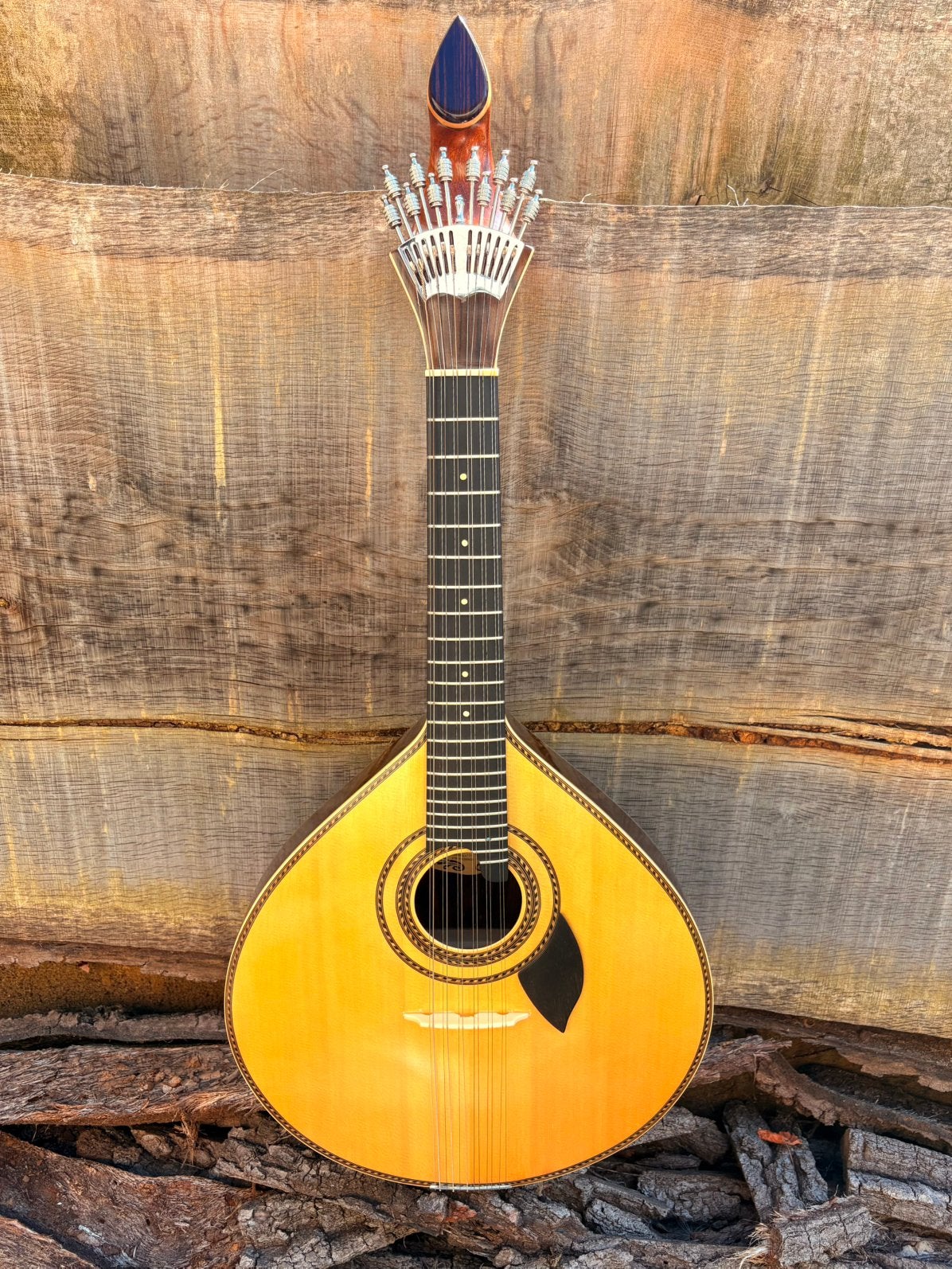 Portugese Guitarra (12-snarig) – Handgemaakt door Gonçalves, Ophalen of Verzenden, Zo goed als nieuw, Klassieke of Spaanse gitaar