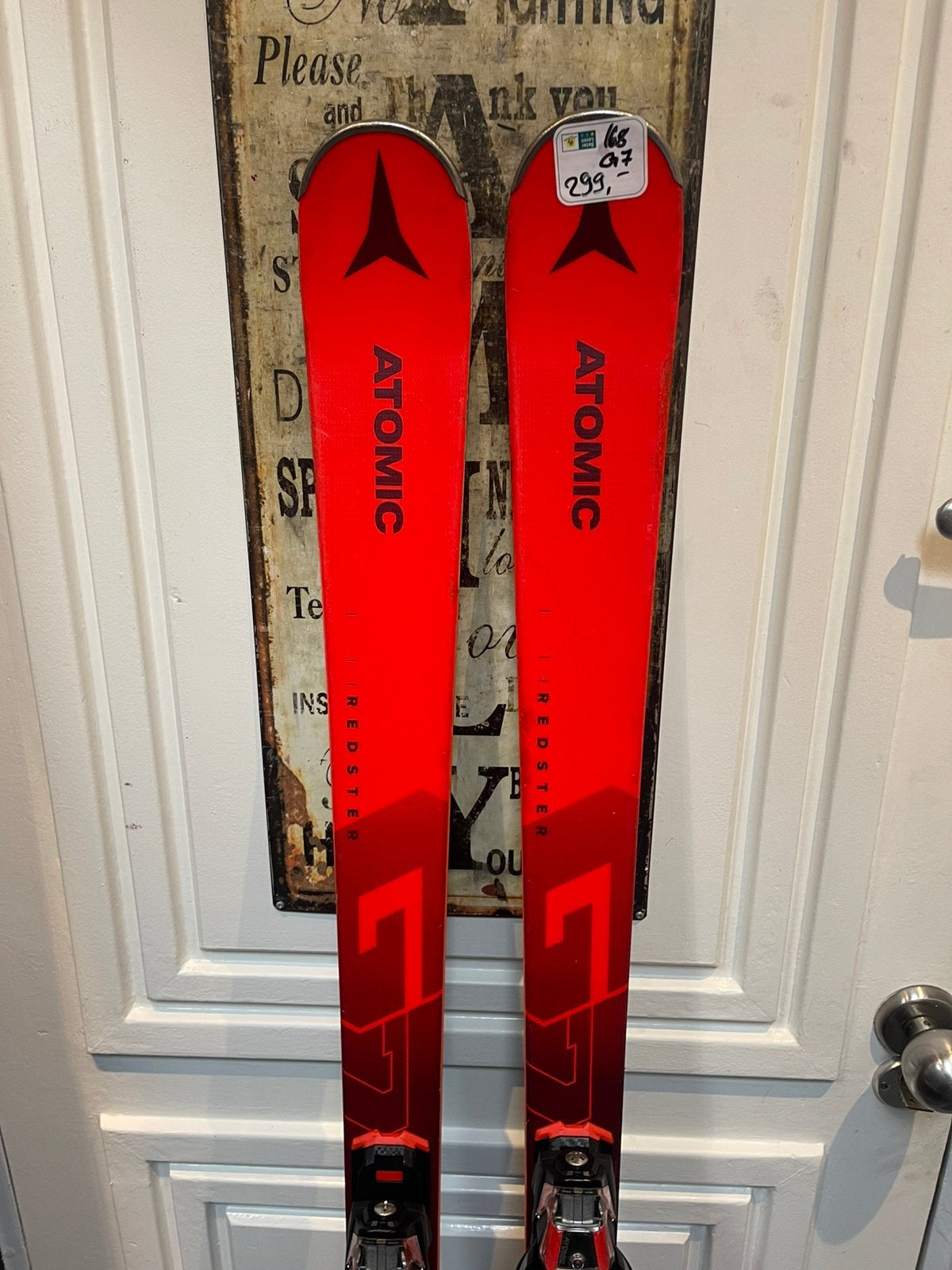 168cm ATOMIC REDSTER G7 gevorderd carve skis van atomic, 160 tot 180 cm, Gebruikt, Ophalen of Verzenden, Carve