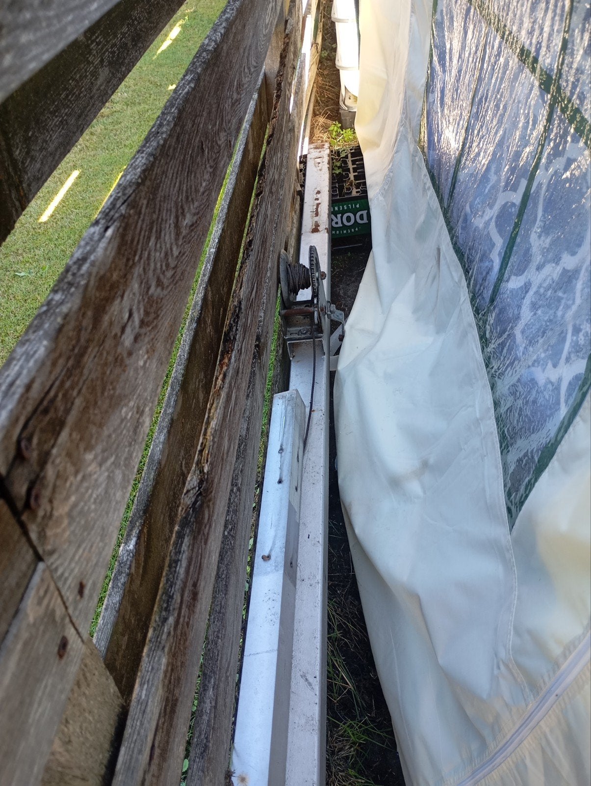 te koop kokermast 2x6 meter met extra aluminium koker, Ophalen, Gebruikt, Mast