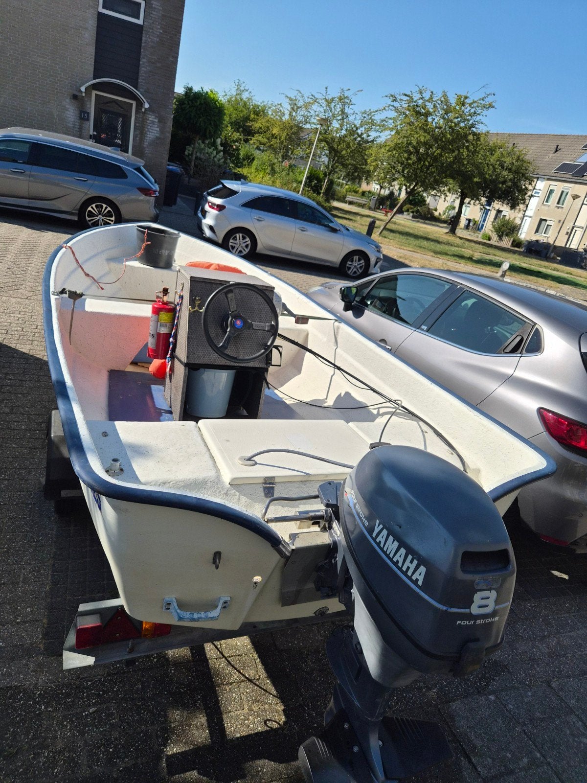 ryds 425 motor boot + trailer, Ophalen