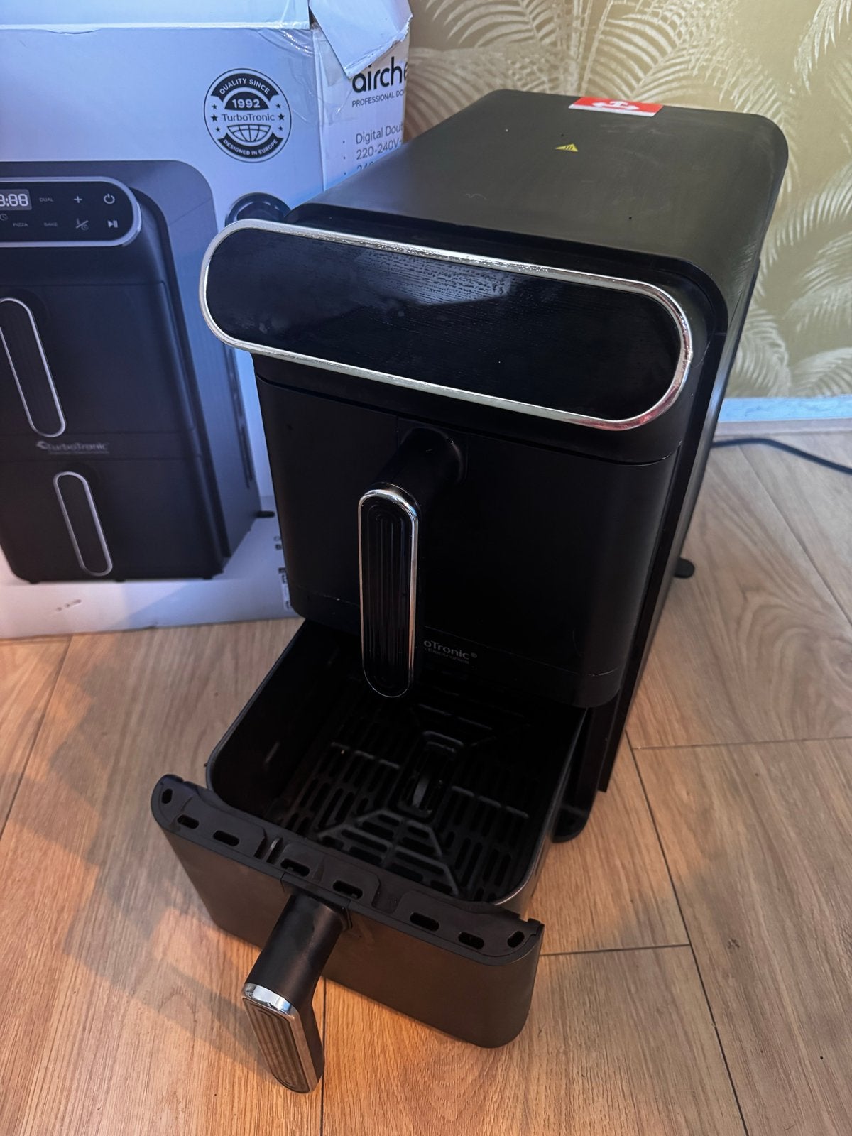 Turbotronic Dubbele Airfryer 11L - ZGAN, Ophalen of Verzenden, Zo goed als nieuw, Airfryer XL, 1500 gram of meer