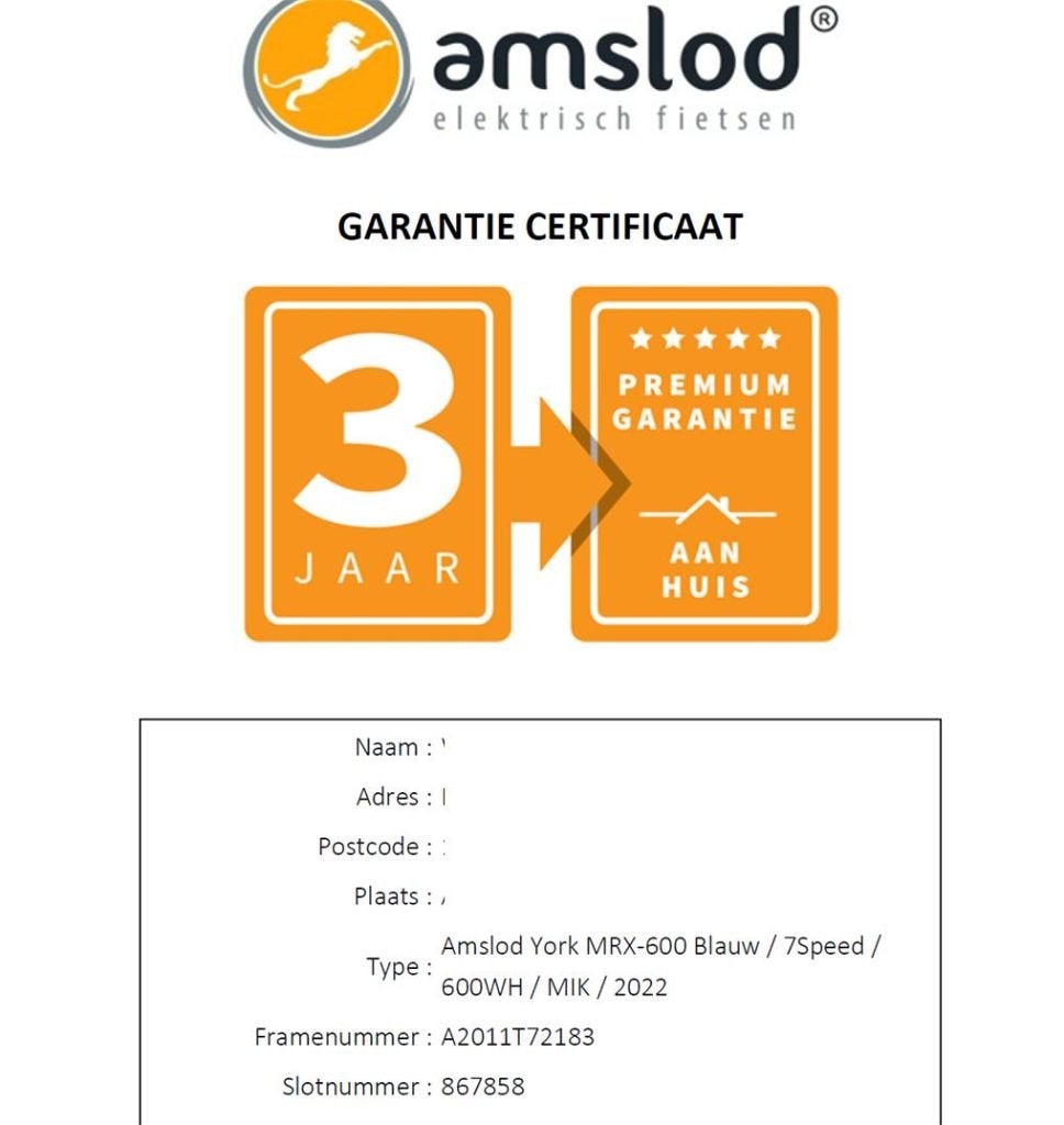 Amslod Ebike, Gebruikt, 51 tot 55 cm, 30 tot 50 km per accu, Ophalen