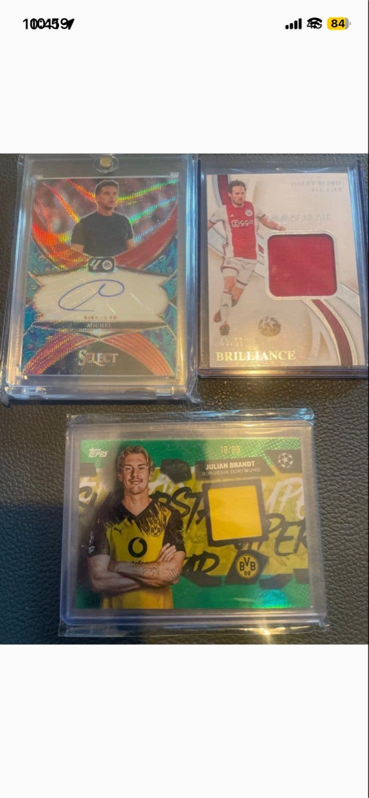 Voetbal Spelerskaarten: Michel, Daley Blind, Julian Brandt, Verzamelen, Ophalen of Verzenden, Zo goed als nieuw, Ajax, Spelerskaart