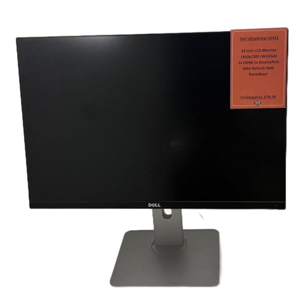 Dell UltraSharp U2415 Monitor | Met garantie, Computers en Software, Monitoren, Ophalen, IPS, Dordrecht@usedproducts.nl, Toulonselaan 72