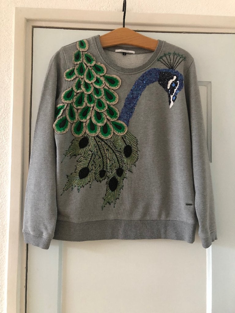 Trui Xandres pauw M, Kleding | Dames, Maat 38/40 (M), Ophalen of Verzenden, Zo goed als nieuw, Grijs