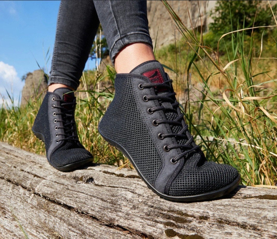 Leguano Aktiv plus barefoot - lava black 37,5, Verzenden, Zo goed als nieuw, Zwart, Sneakers of Gympen