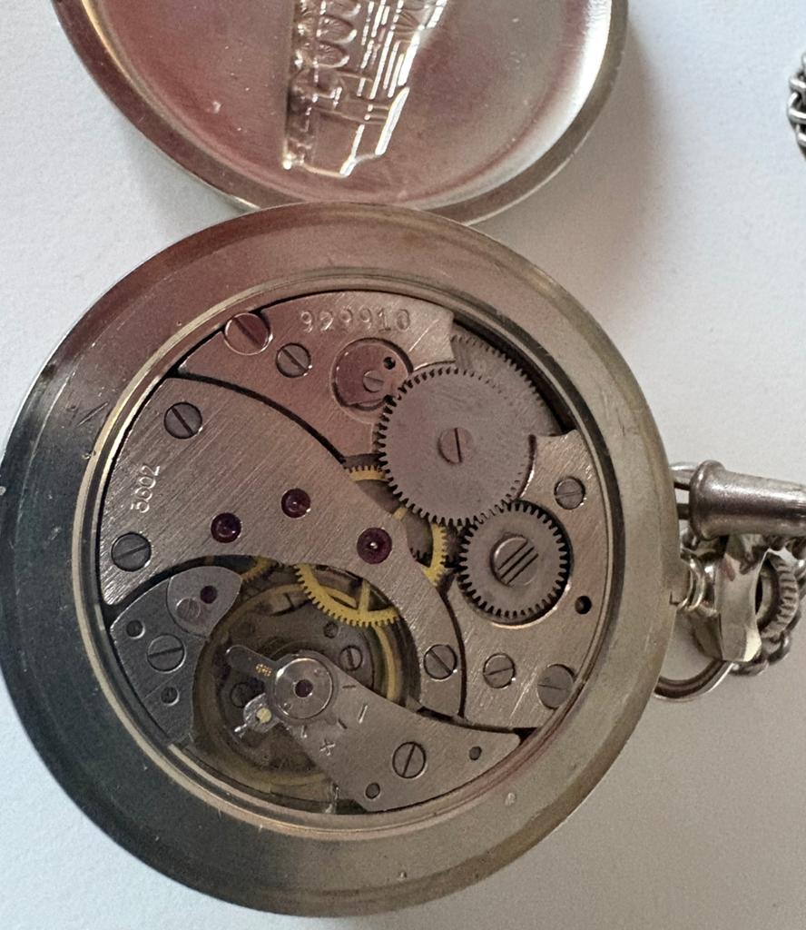zakhorloge spoorwegen molina, Ophalen of Verzenden, Staal, Overige merken, Met ketting
