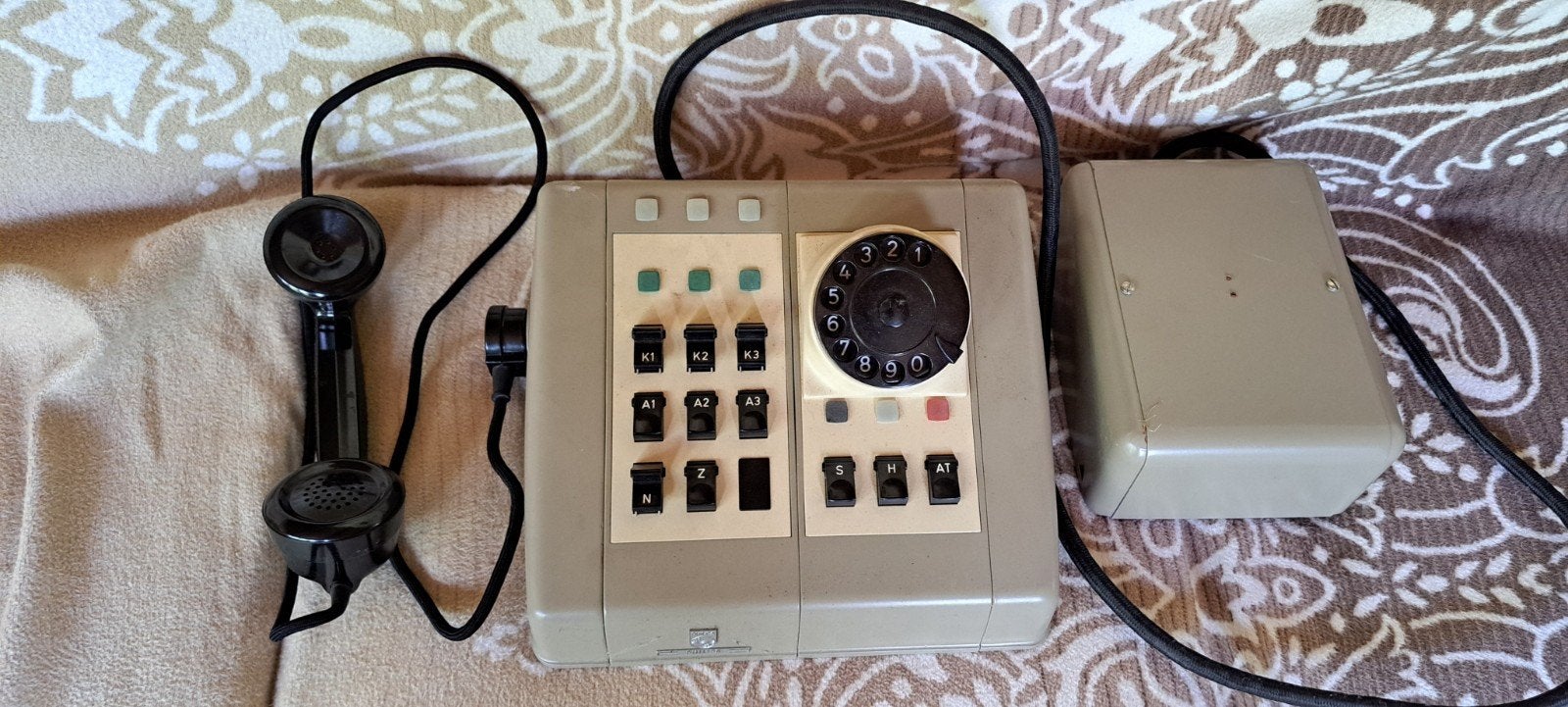 Vintage Philips Telefoon met Draaischijf en Knoppen, Ophalen, Nieuw, Met draaischijf